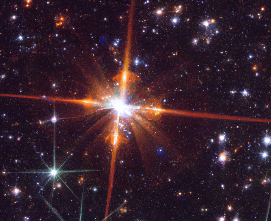 Image of star in space